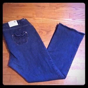 Apple Bottoms 17/18 Plus Dark Straight Jeans
